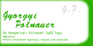 gyorgyi polnauer business card